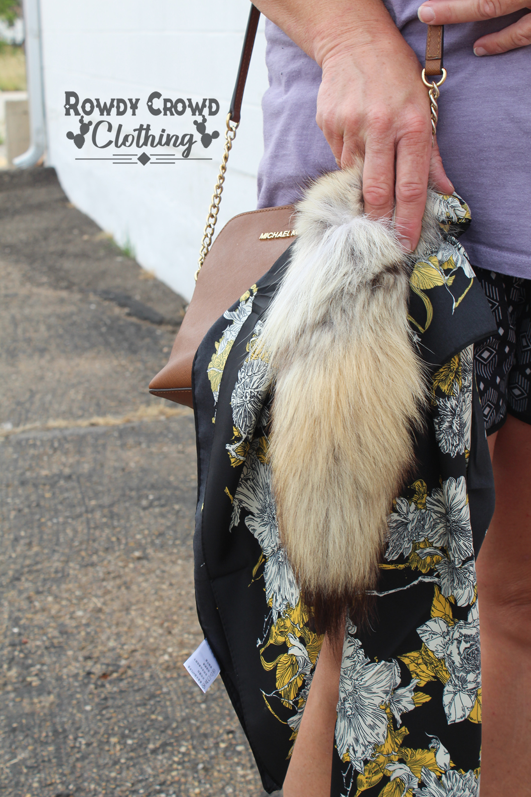 Caprock Coyote Tail Keychain