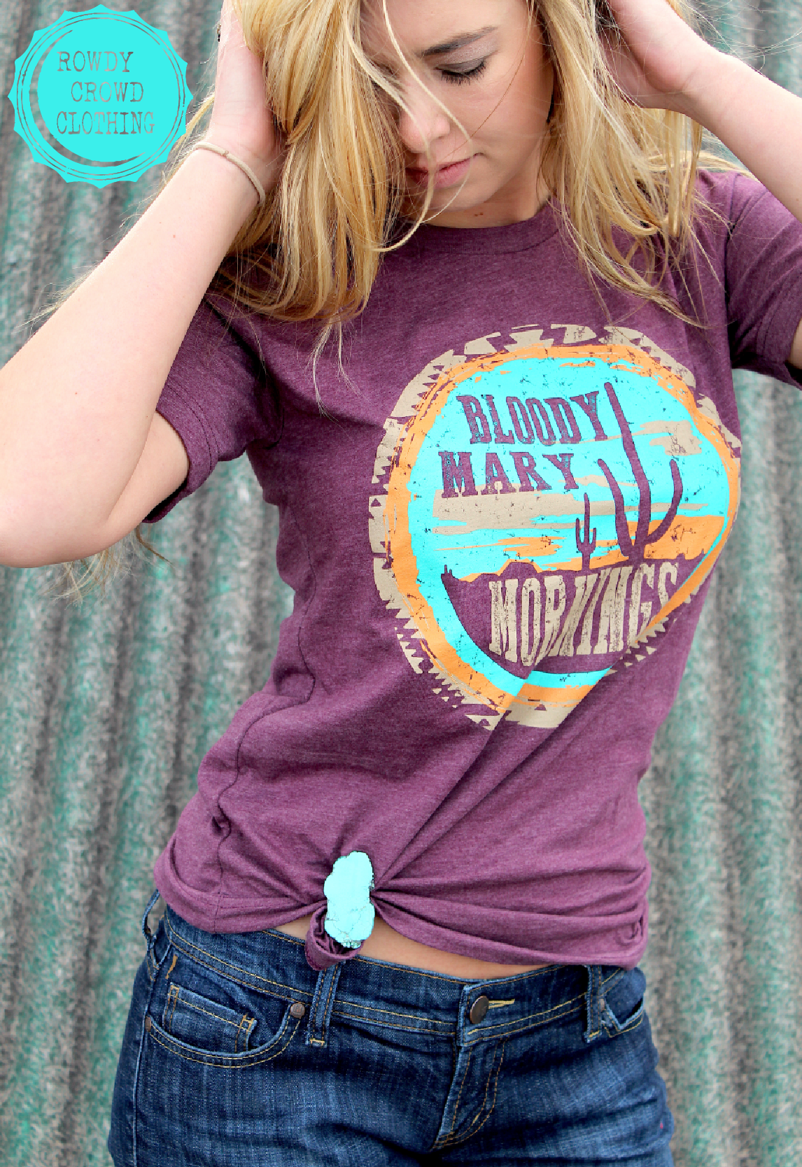 Turquoise Scarf Slide/ Ring / Tee Clip