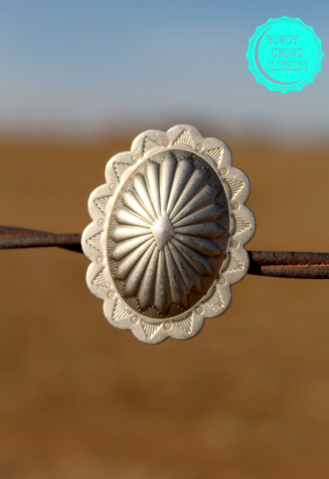 Concho Scarf Slide/ Ring / Tee Clip